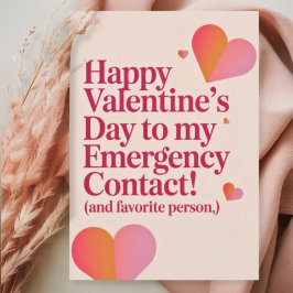 Favorite Person Cute Hearts Funny Retro Valentines Feestdagenkaart