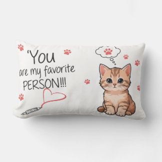"Favorite Person" Lumbar Cushion Kussen