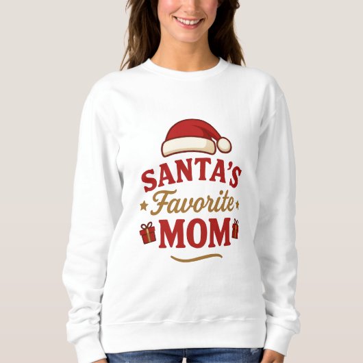 Favorite Santa Mom – Funny Christmas Shirt for Mom (Voorkant)