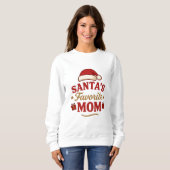 Favorite Santa Mom – Funny Christmas Shirt for Mom (Voorkant volledig)