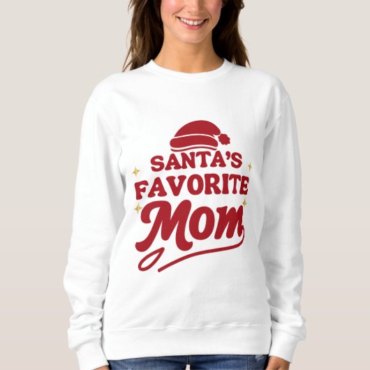 Favorite Santa Mom – Funny Christmas Shirt for Mom (Voorkant)
