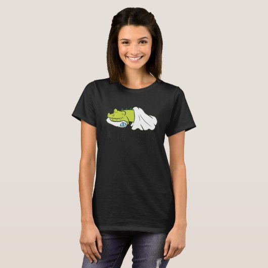 Favorite Sleep Cute Alligator Pajama T-shirt (Voorkant volledig)