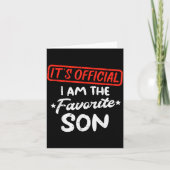 Favorite Son Funny Family Men Boys Kids Youth Teen Kaart (Voorkant)