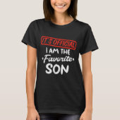 Favorite Son Funny Family Men Boys Kids Youth Teen T-shirt (Voorkant)