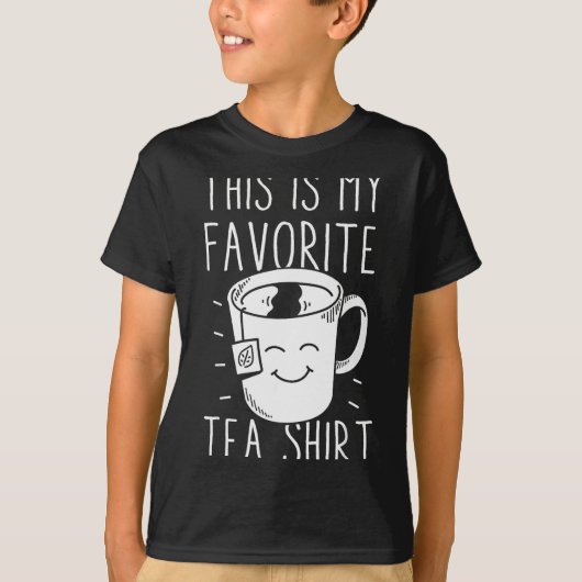 Favorite Tea Shirt Tea Drinker Tea Bag Funny Tea L (Voorkant)