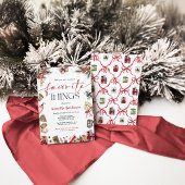 Favorite Things Gift Exchange Party Invite Kaart