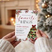 Favorite Things Gift Exchange Party Invite Kaart
