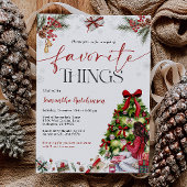 Favorite Things Gift Exchange Party Invite Kaart