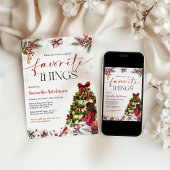 Favorite Things Gift Exchange Party Invite Kaart