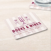 Favorite Things Holiday Book & Wine Club Party  Kartonnen Onderzetters (Schuin)