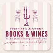 Favorite Things Holiday Book & Wine Club Party  Kartonnen Onderzetters (Voorkant)