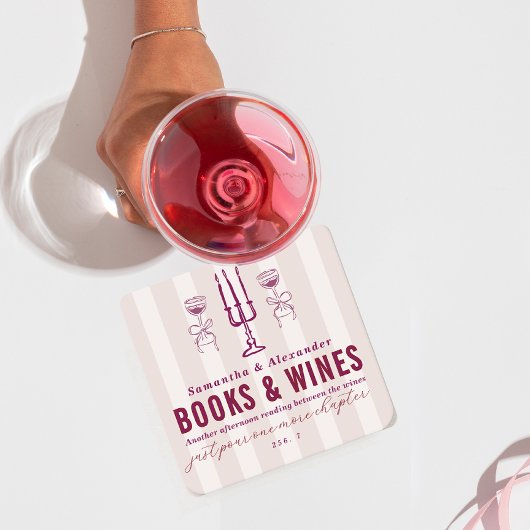 Favorite Things Holiday Book & Wine Club Party  Kartonnen Onderzetters
