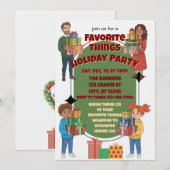 Favorite Things Holiday Party, gift exchange Kaart (Voorkant / Achterkant)