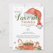 Favorite Things Party Holiday Fav Gift Exchange Kaart (Voorkant)