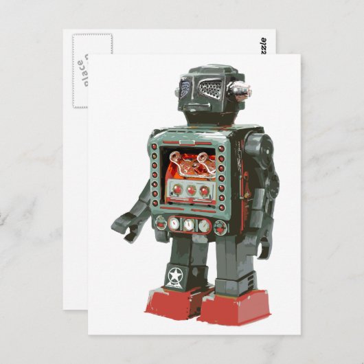 Favorite Toy Robot w Canons Briefkaart (Voorkant / Achterkant)