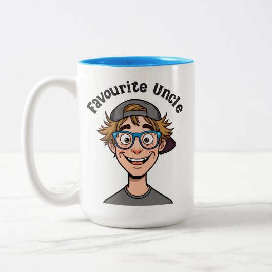 Favorite Uncle Mug Tweekleurige Koffiemok (Links)