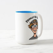 Favorite Uncle Mug Tweekleurige Koffiemok (Voorkant rechts)