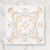 Favoritlabel zeemozaïek bedankjes labels (Voorkant)