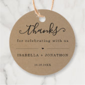 Favorlabels met Dank Je Bedankjes Labels (Achterkant)