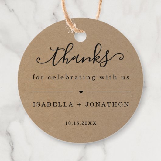 Favorlabels met Dank Je Bedankjes Labels (Achterkant)