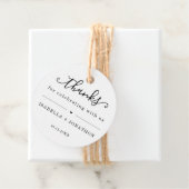 Favorlabels met dank je wel bedankjes labels (In situ)