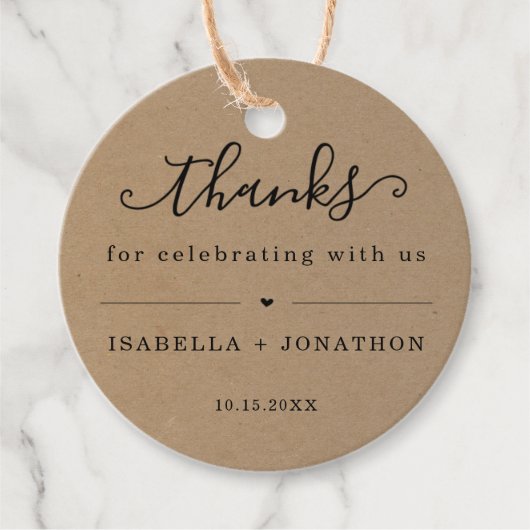 Favorlabels met Dankjewel Bedankjes Labels (Voorkant)