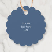 Favorlabels voor Rustieke Blauwe Bosbessengelei Bedankjes Labels (Achterkant)