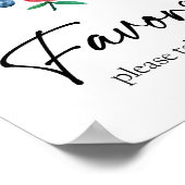 Favors aardbery Berry First Birthday Girl Sweet Poster (Hoek)