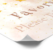 Favors Boho regenbooggouden sterren magisch stof Poster (Hoek)