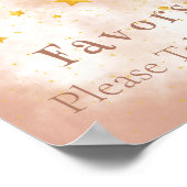 Favors Boho regenbooggouden sterren magisch stof Poster (Hoek)