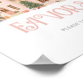 Favors Christmas village Winter Baby Shower Poster (Hoek)
