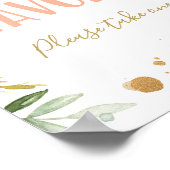 Favors Gifts Girl Miss Onederful Birthday Sign Poster (Hoek)