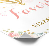 Favors - Neem één / Floral Hot Air ballonschoen Poster (Hoek)