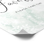 Favors, neem één teken. Winterspoelgunsten Poster (Hoek)