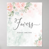 Favors, neem één teken. Winterspoelgunsten Poster (Voorkant)