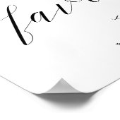 Favors nemen één elegant weddenschap met kalligraf poster (Hoek)