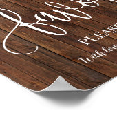 Favors Party Western Bridal Weddenschappen Poster (Hoek)