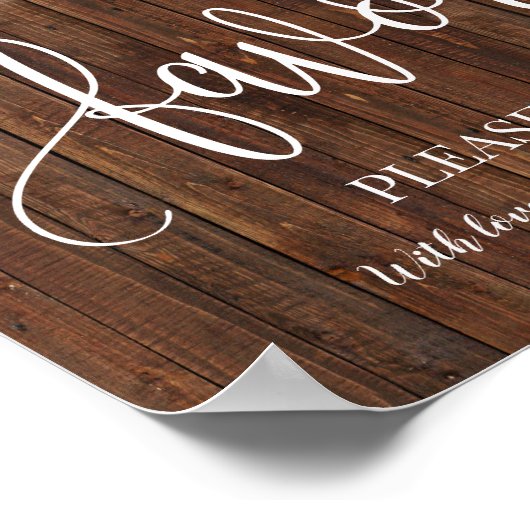 Favors Party Western Bridal Weddenschappen Poster (Hoek)