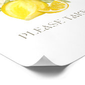 Favors Sign for Lemon-partij Poster (Hoek)