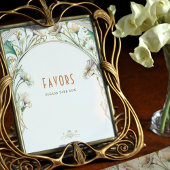 Favors Sign Guests Daisy Art Nouveau door Mucha Poster