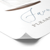 Favors Sign Nautical Sailboat Baby shower Poster (Hoek)