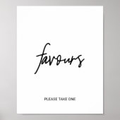 Favors Sign Poster (Voorkant)