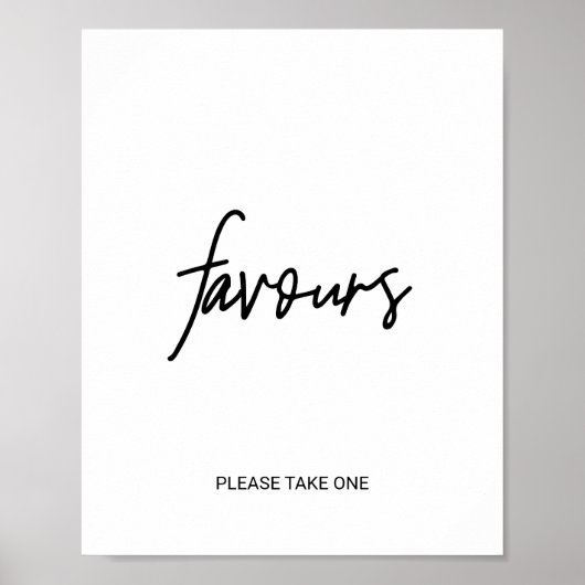 Favors Sign Poster (Voorkant)