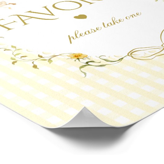 Favors Silly Goose gender neutral gingham Poster (Hoek)