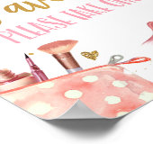 Favors Spa Party Makeup Glamor Girl Birthday Post Poster (Hoek)