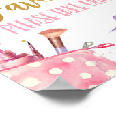 Favors Spa Party Makeup Glamor Girl Birthday Poster (Hoek)