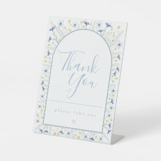 Favors Table Sign Reclamebord Met Voetstuk