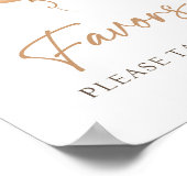 Favors Teddy Bear Balloon Boho Neutral Birthday  Poster (Hoek)