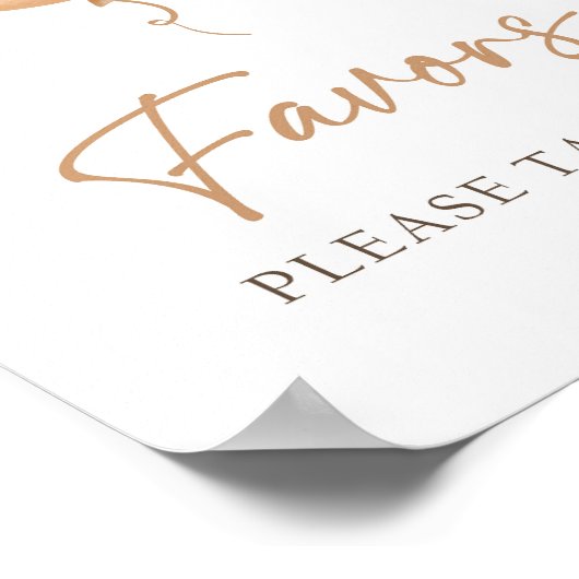 Favors Teddy Bear Balloon Boho Neutral Birthday  Poster (Hoek)