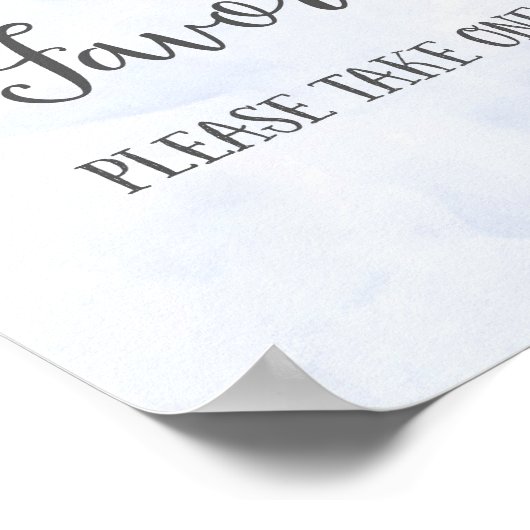 Favors Wedding Poster Print (Hoek)